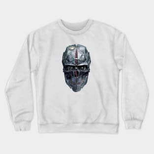 Dishonored 2 Corvos Metal Mask Charcoal Heather Licensed Crewneck Sweatshirt